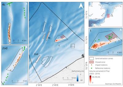 Understanding the impact of sand extraction on benthic ecosystem functioning: a combination of functional indices and biological trait analysis